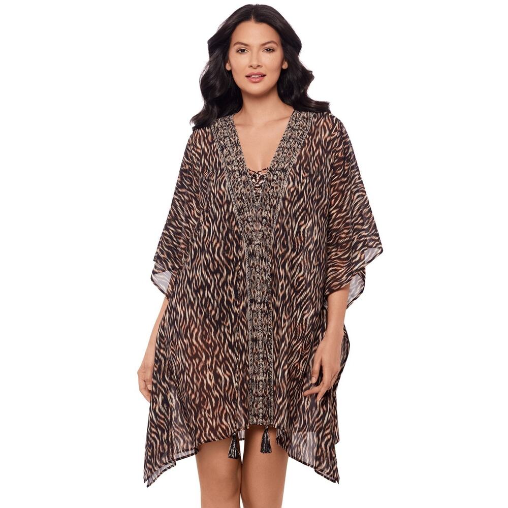 Miraclesuit Women's Topkapi Printed Caftan Cover-Up Multi OS 2478